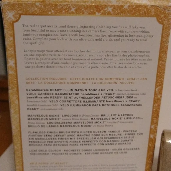 Bare minerals Golden Premiere 4pc set
